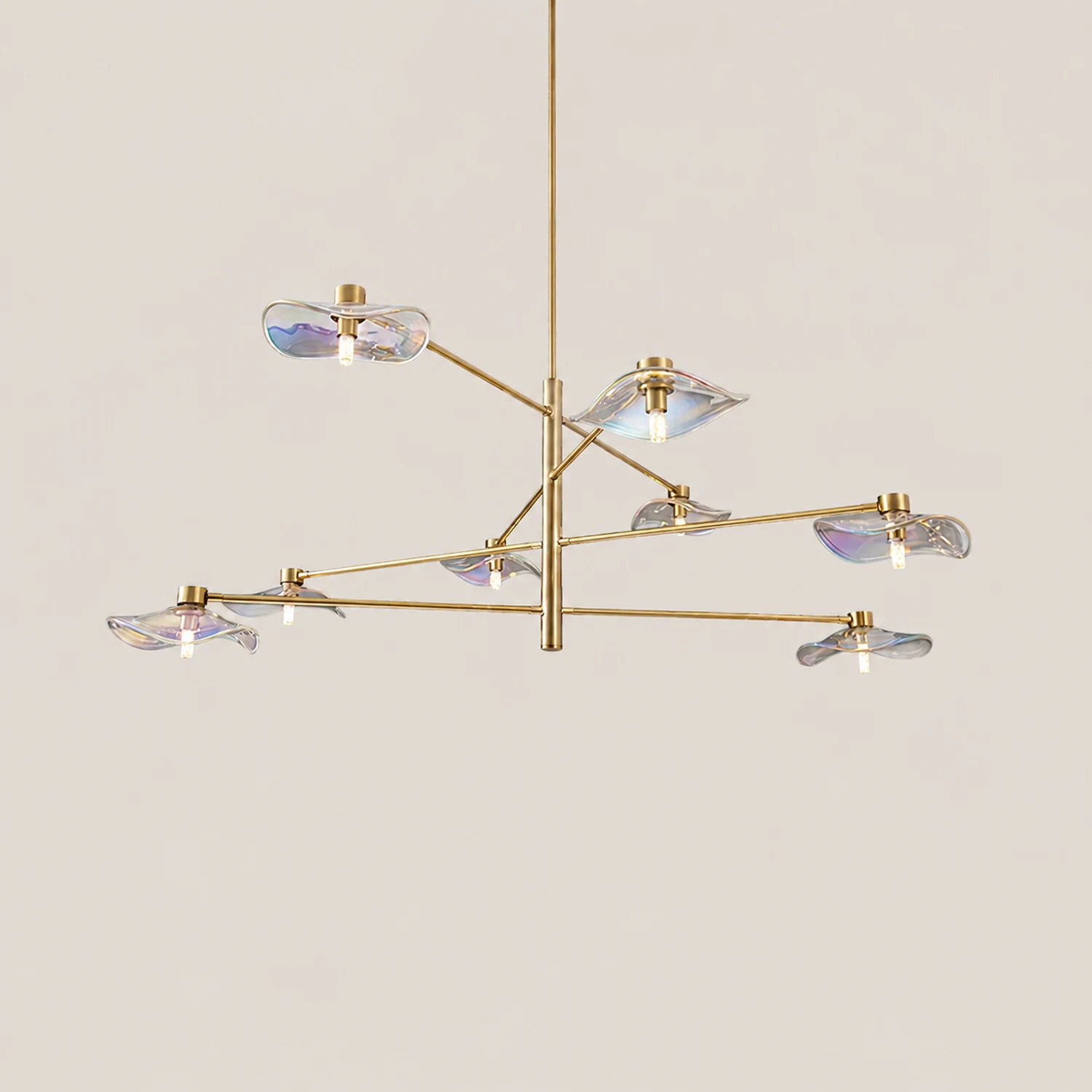 Lotus Leaves Glass Chandelier - Lumpaz