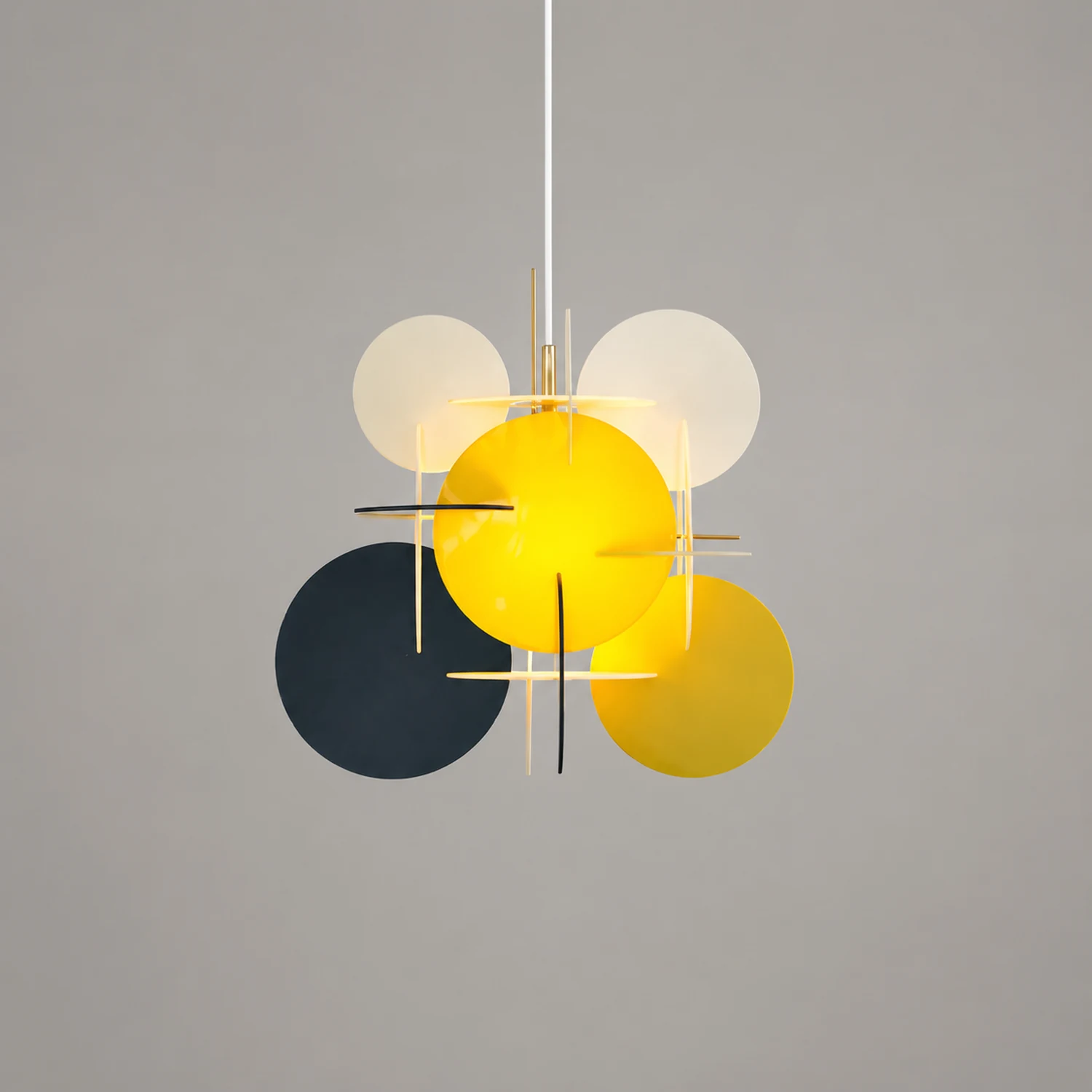 Morandi Modern Colorful Art Creative Pendant Light, Metal/Acrylic - Lumpaz