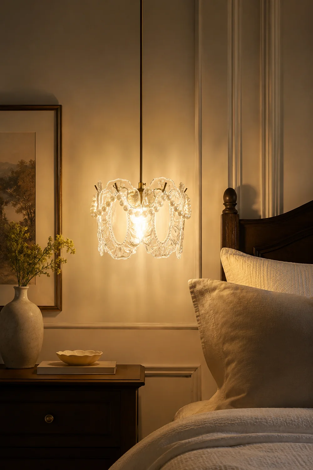 Floral Glass Pendant Lamp - Lumpaz