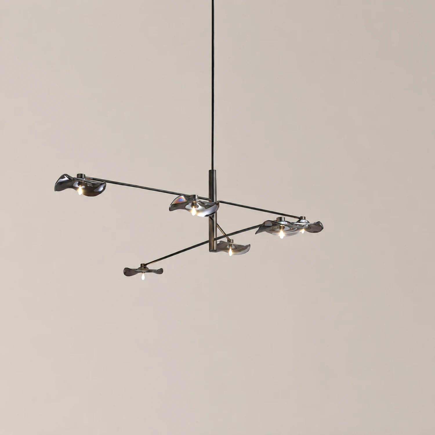 Lotus Leaves Glass Chandelier - Lumpaz