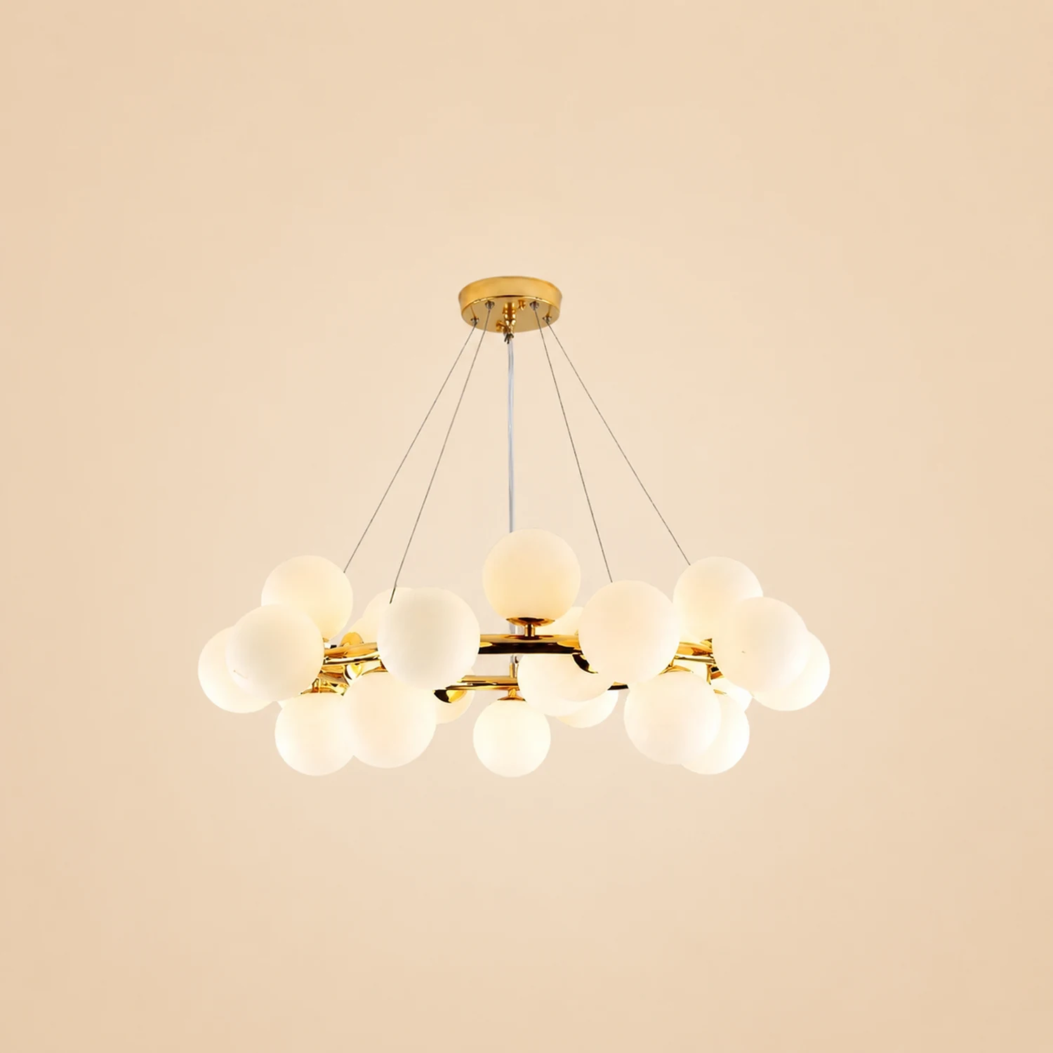 Valentina Chandelier Bubble, Magic Beans, Glass, Dining Room - Lumpaz