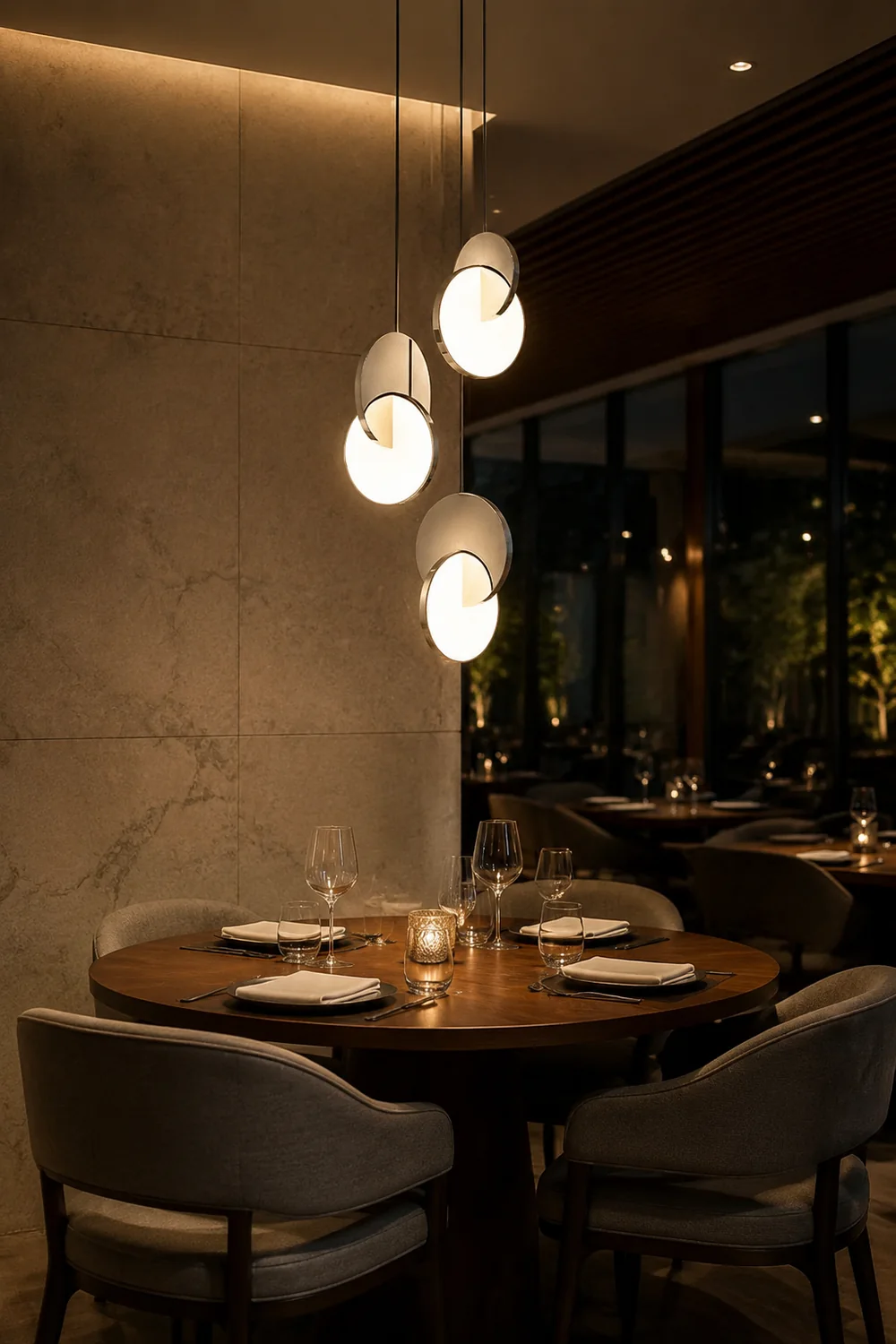 Welsh Pendant Light, Disc, Gold/Silver - Lumpaz