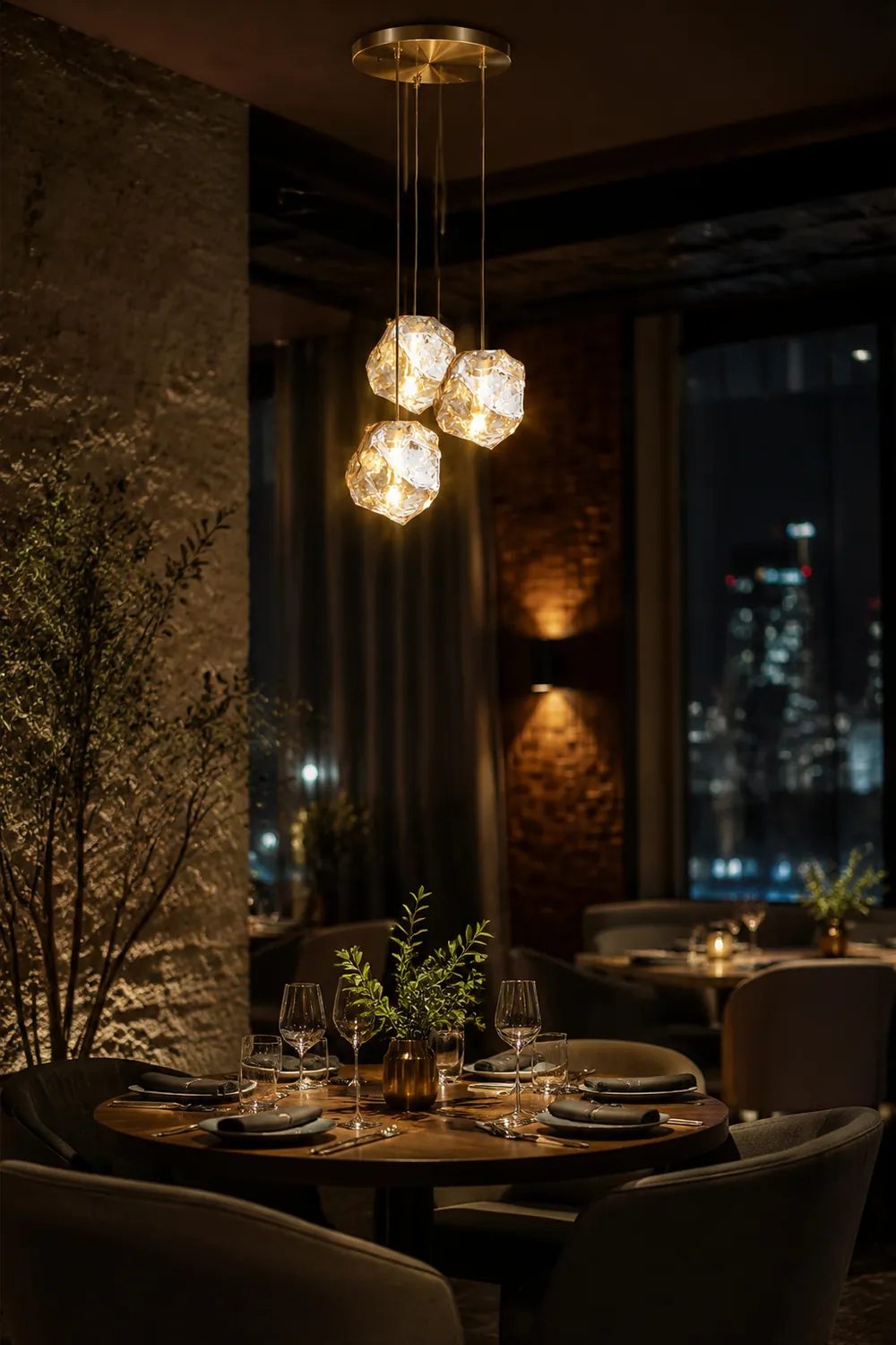 Illyria Ice Glass Pendant Lamp - Lumpaz
