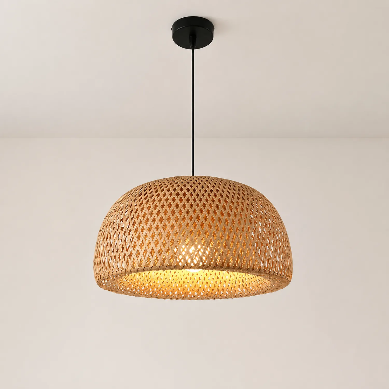 Bamboo Braided Pendant Lamp - Lumpaz