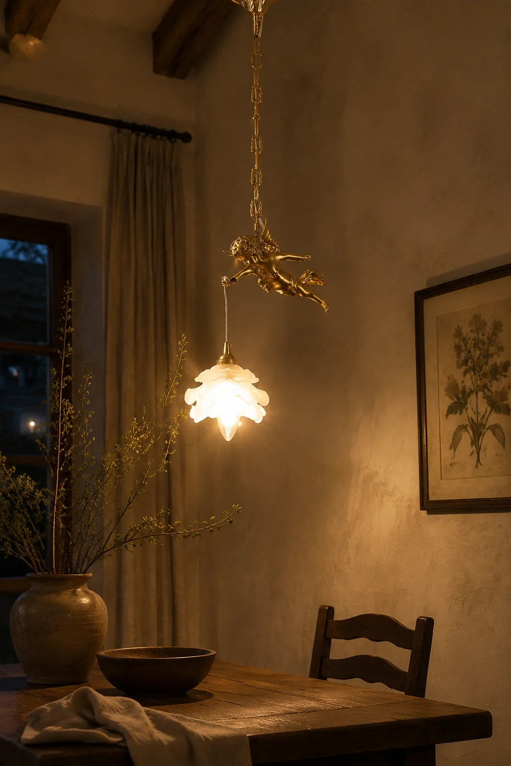 Vintage Angel Pendant Light - Lumpaz
