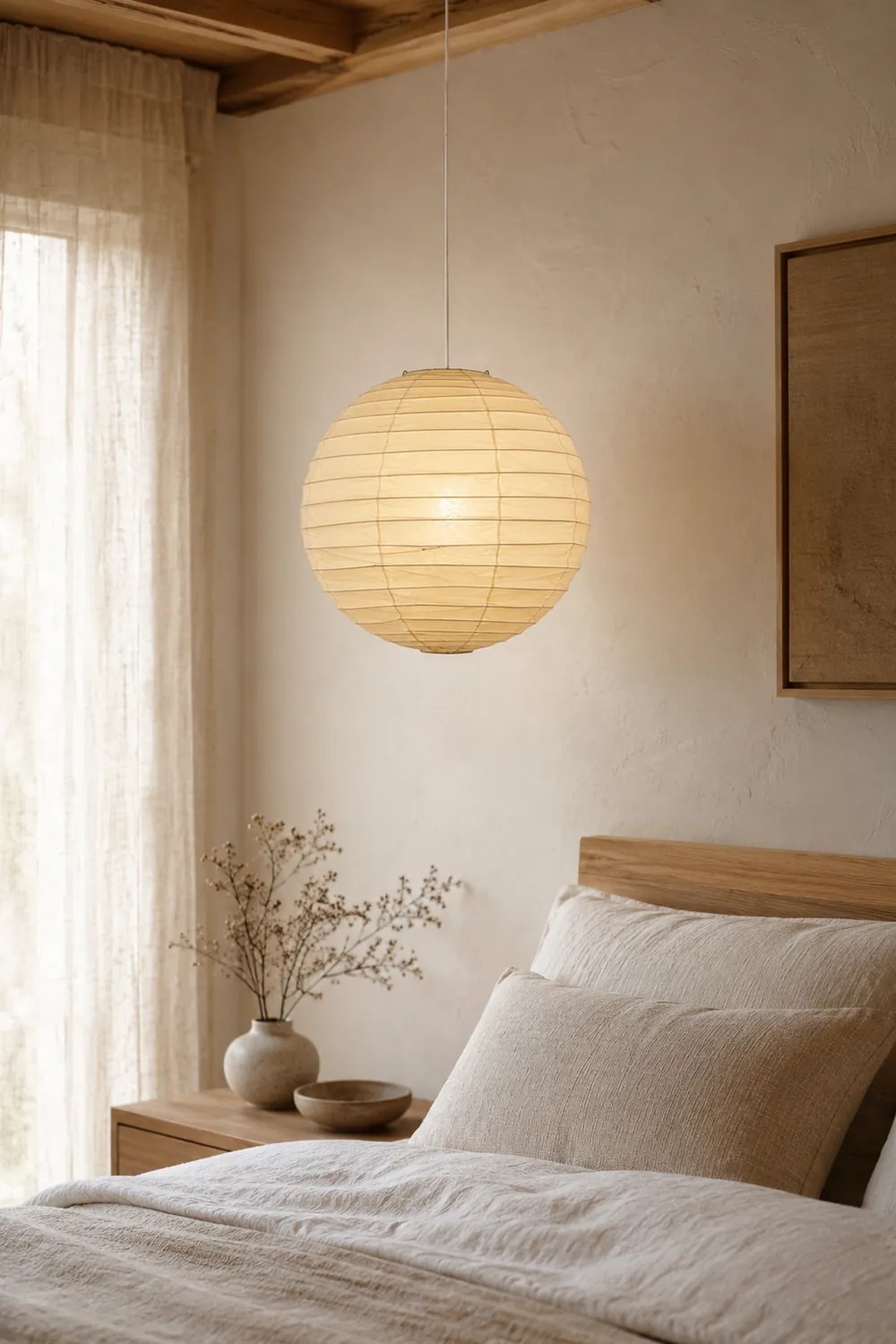 Washi Paper Pendant Lamp - Lumpaz