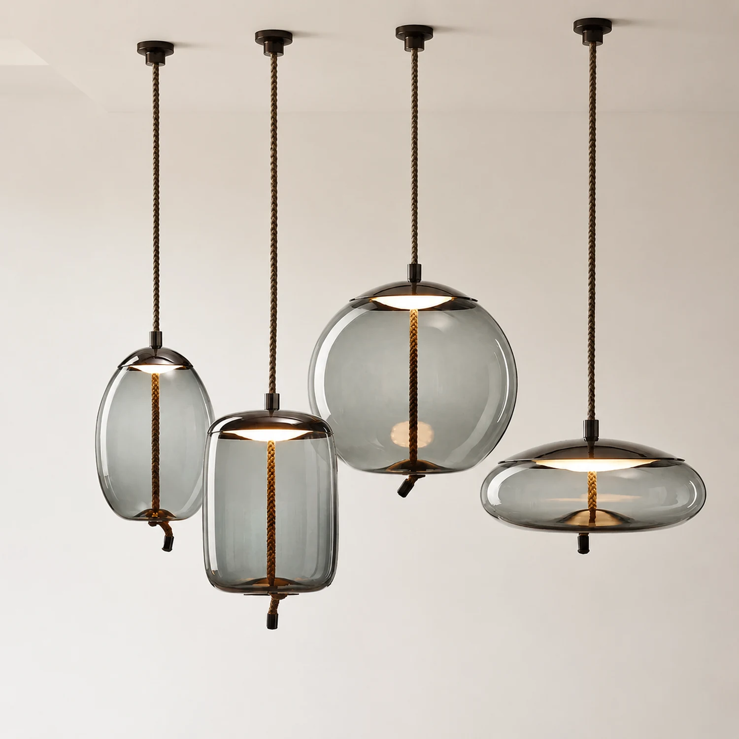 Valentina Nordic LED Pendant Light, Decorative Glass - Lumpaz