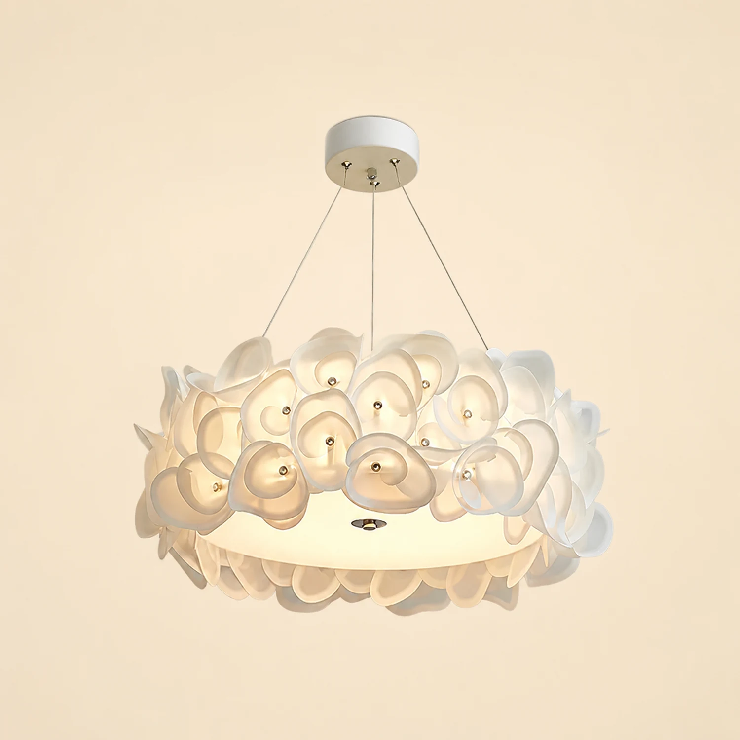 White Hydrangea Pendant Lamp - Lumpaz