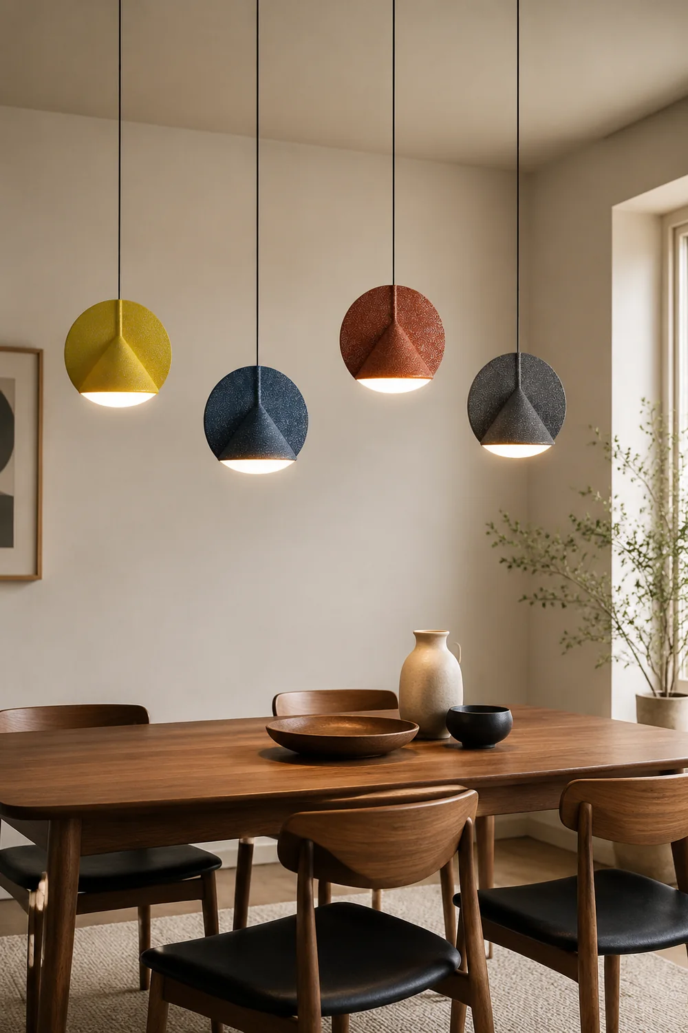 Zaid Modern LED Colorful Shade Hanging Pendant Light - Lumpaz