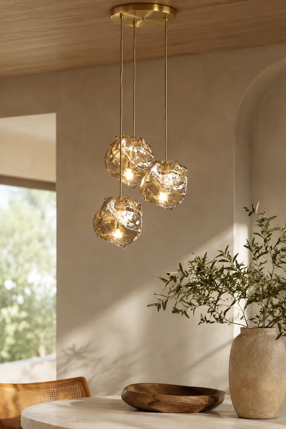 Illyria Ice Glass Pendant Lamp - Lumpaz