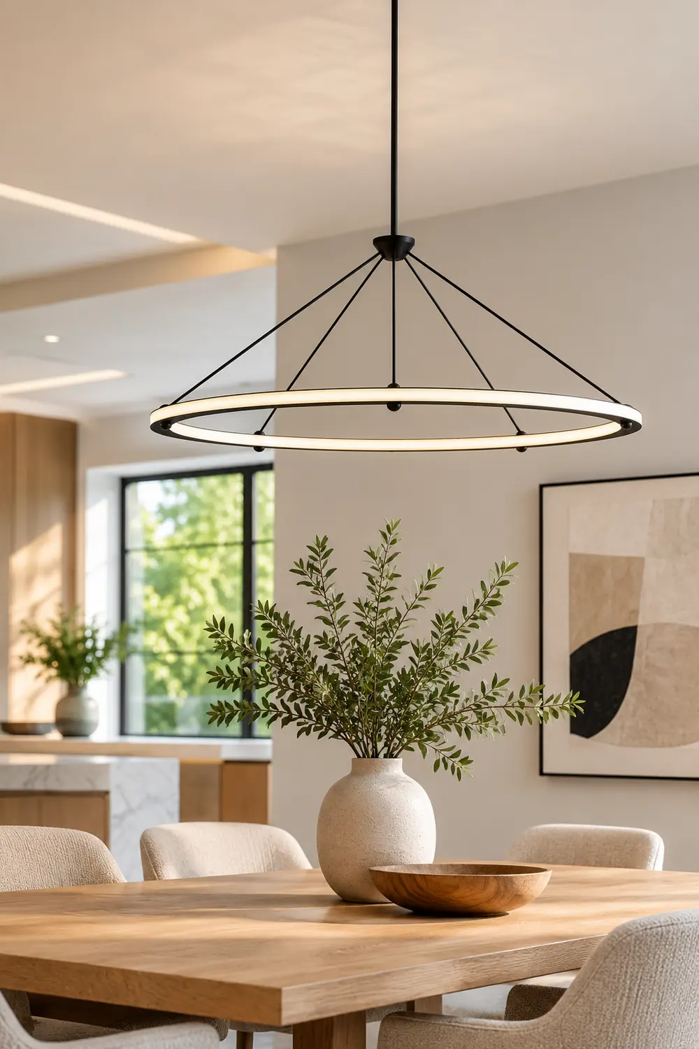 Cascading Ring Circle Pendant Lamp - Lumpaz