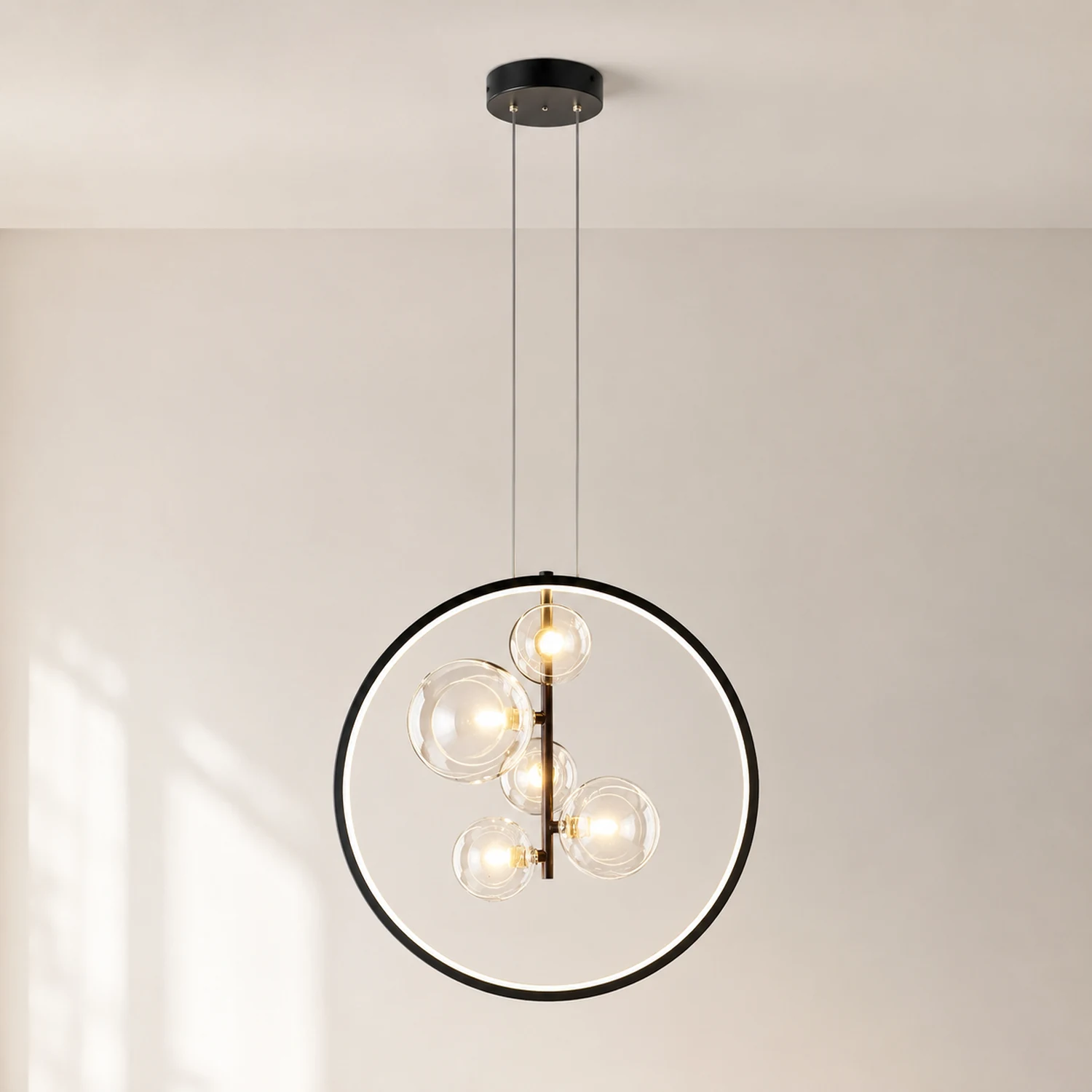 Nordic Glass Bubbles LED Modern Pendant Light For Dining Room - Lumpaz