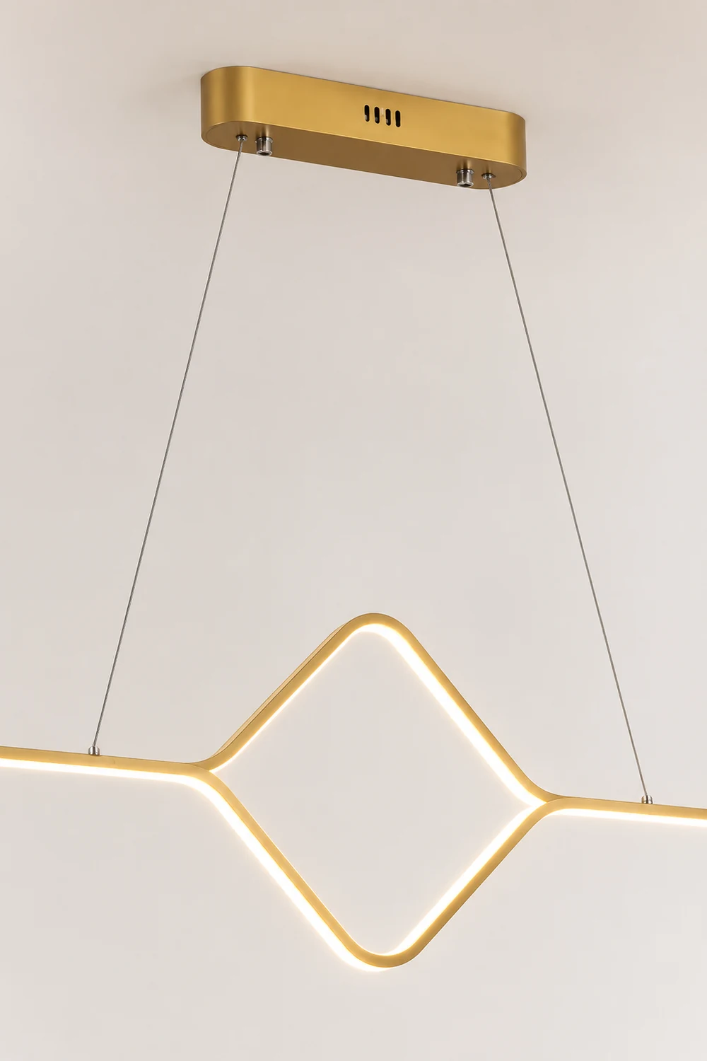 Bouvet Modern Linear Square Pendant Light, , Gold/Black - Lumpaz
