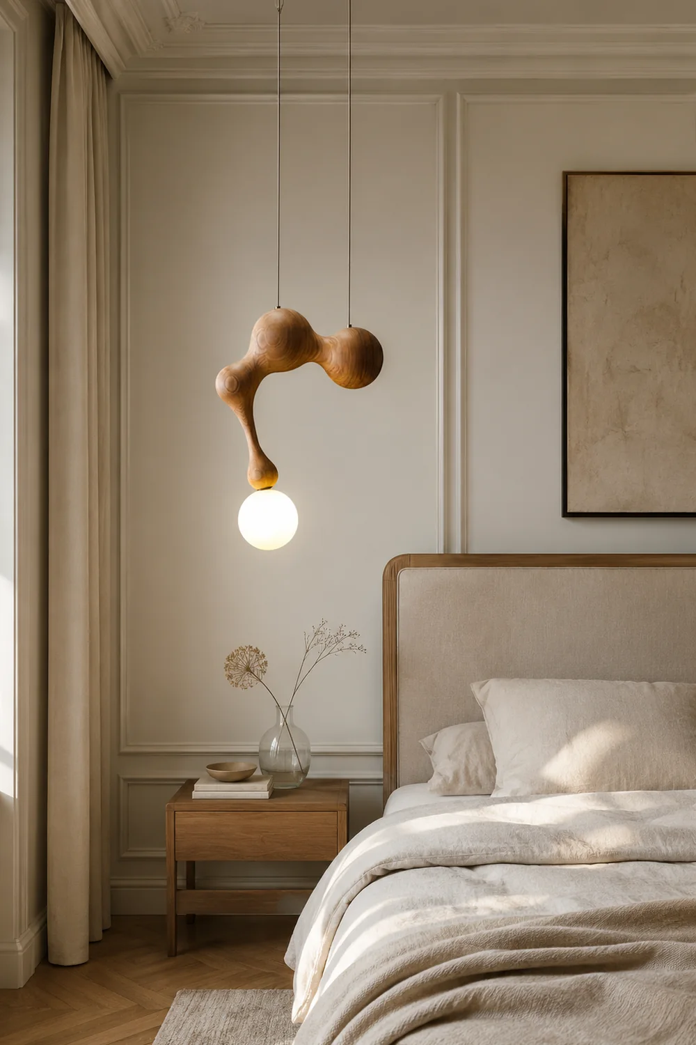 Jenna Wooden Pendant Lamp - Lumpaz