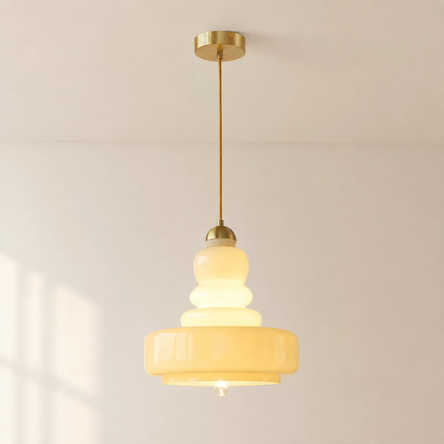 Schoolhouse Glass Pendant Light - Lumpaz