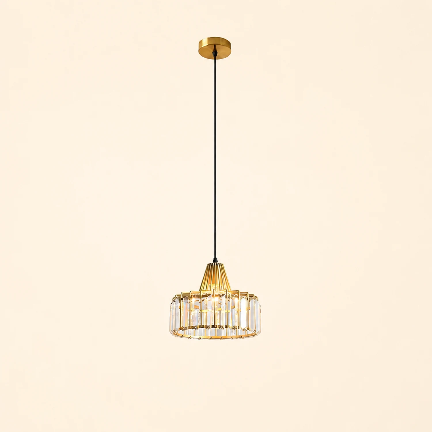 Crystal Drum Pendant Lamp - Lumpaz