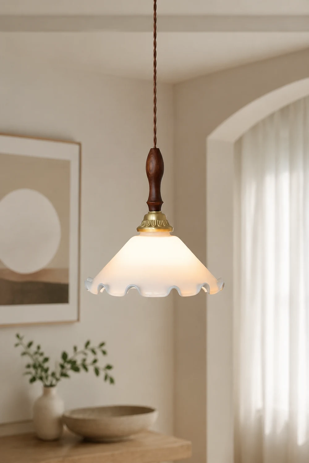 Milky Flower Pendant Light - Lumpaz
