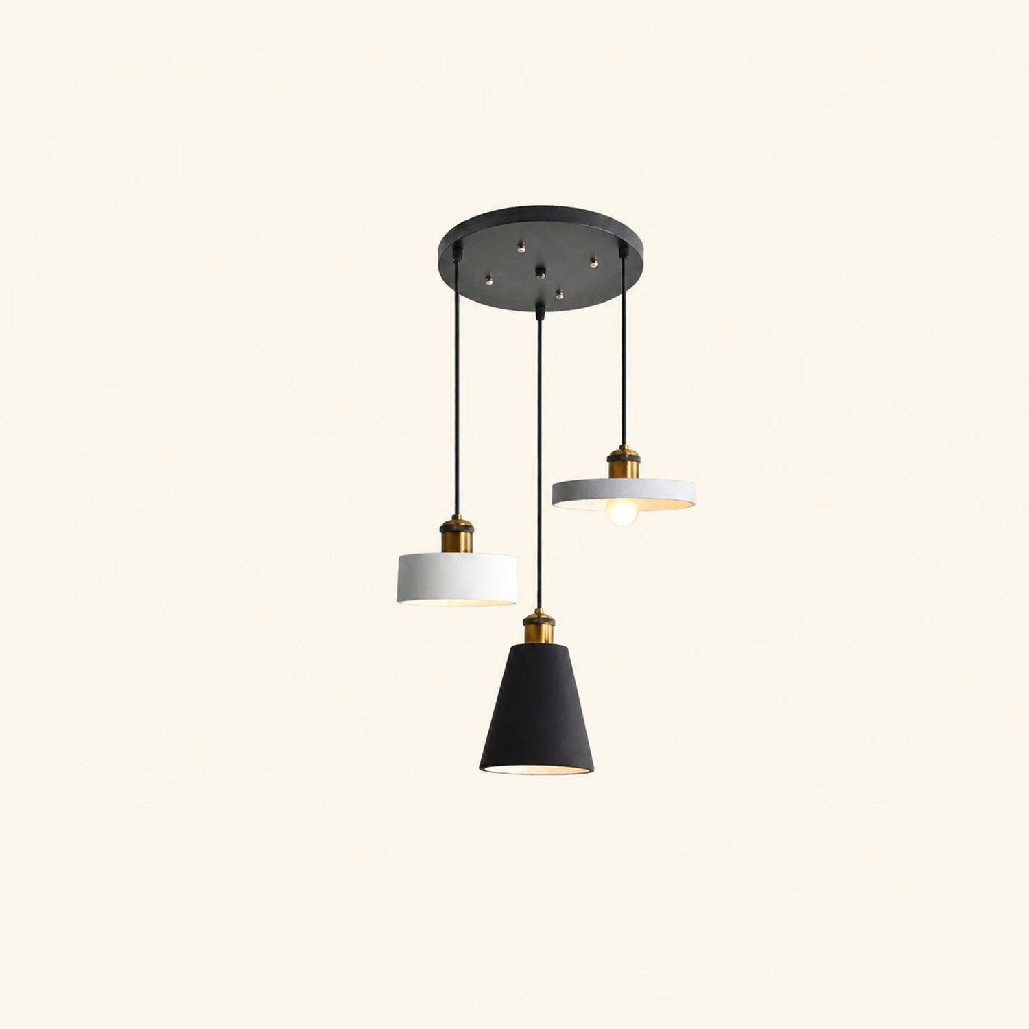 Morandi Pendant Light Colorful Art Deco, Metal/Resin, Bedroom - Lumpaz