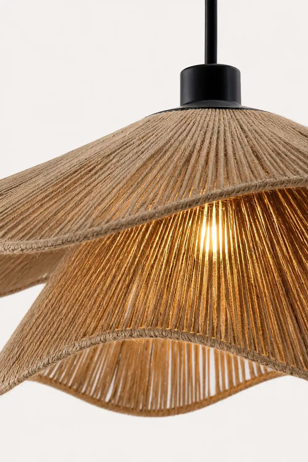 Handmade Straw Hat Pendant Lamp - Lumpaz