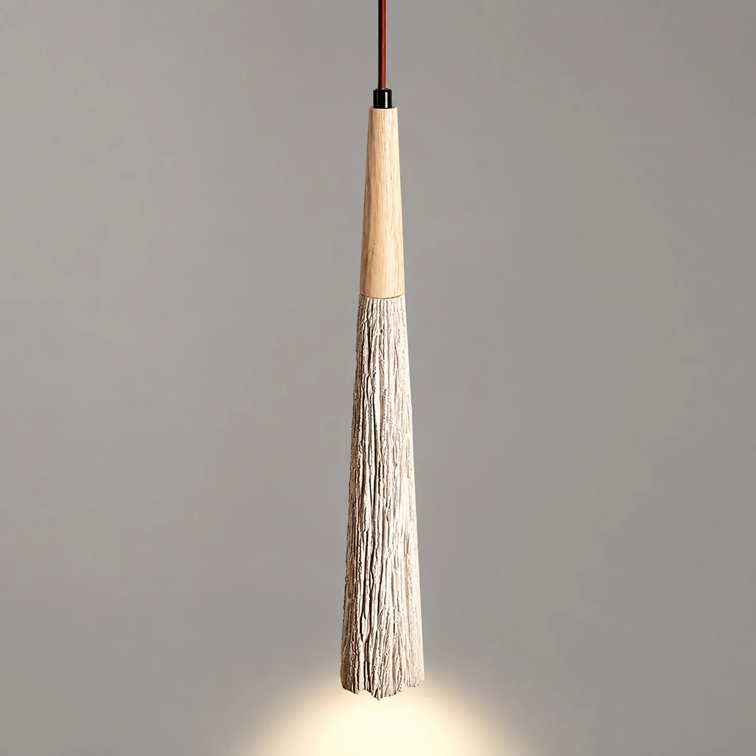Concrete Pleated Pendant Lamp - Lumpaz