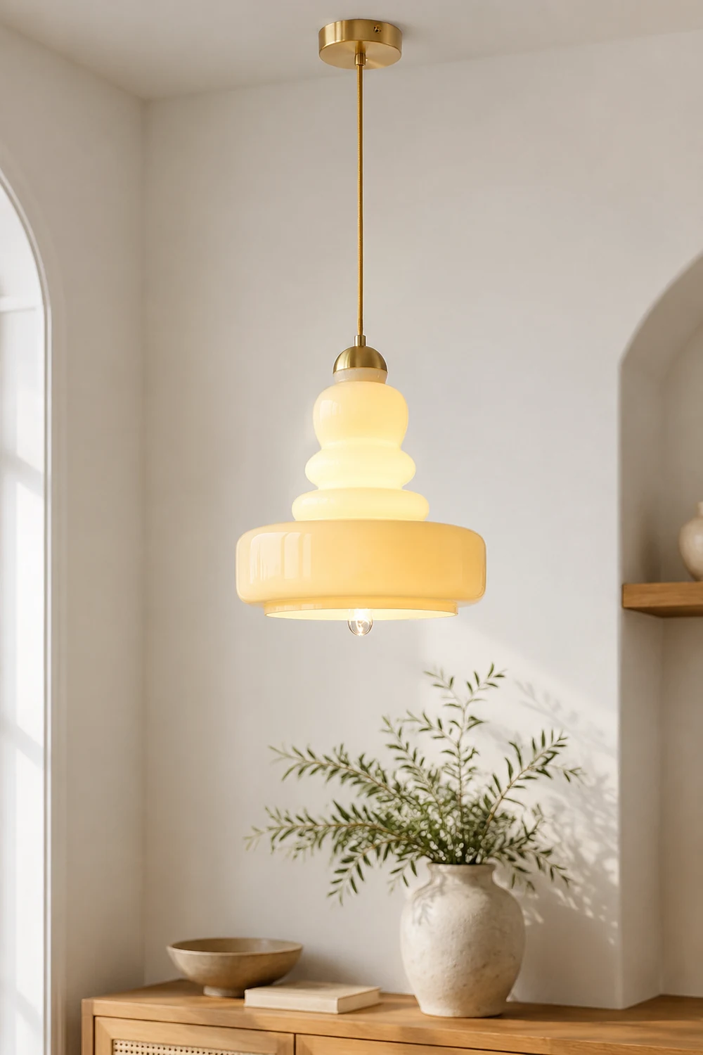 Schoolhouse Glass Pendant Light - Lumpaz