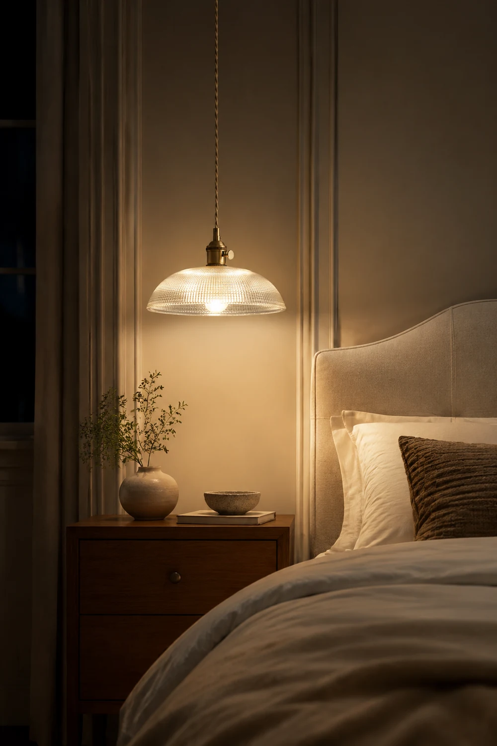 Ribbed Spiral Pendant Light - Lumpaz