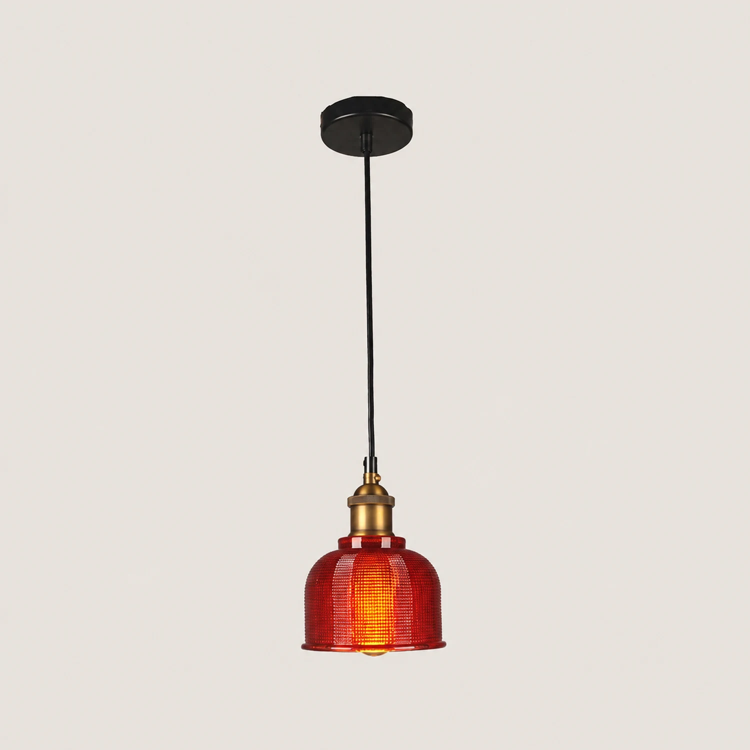 Hailie Glass Art Deco Pendant Lights,Colorful - Lumpaz