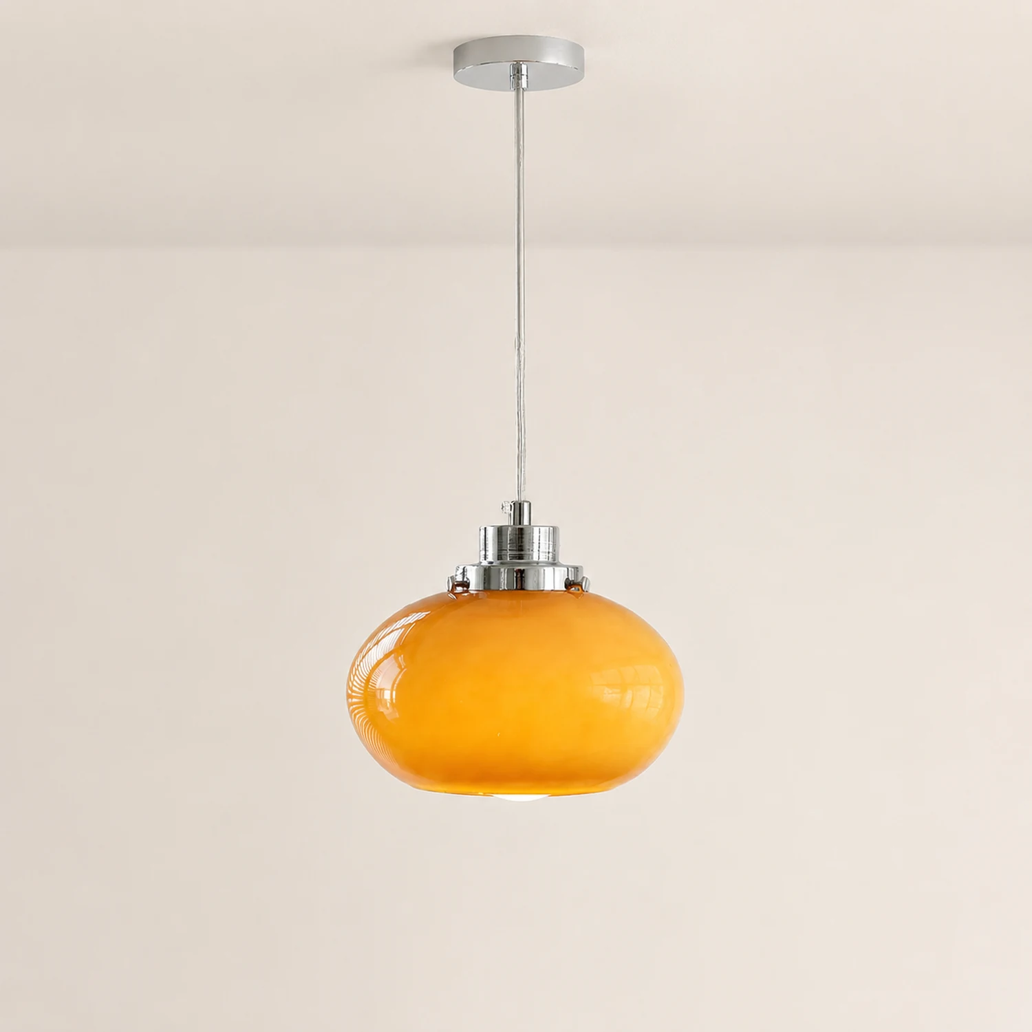 Oval Persimmon Pendant Light - Lumpaz