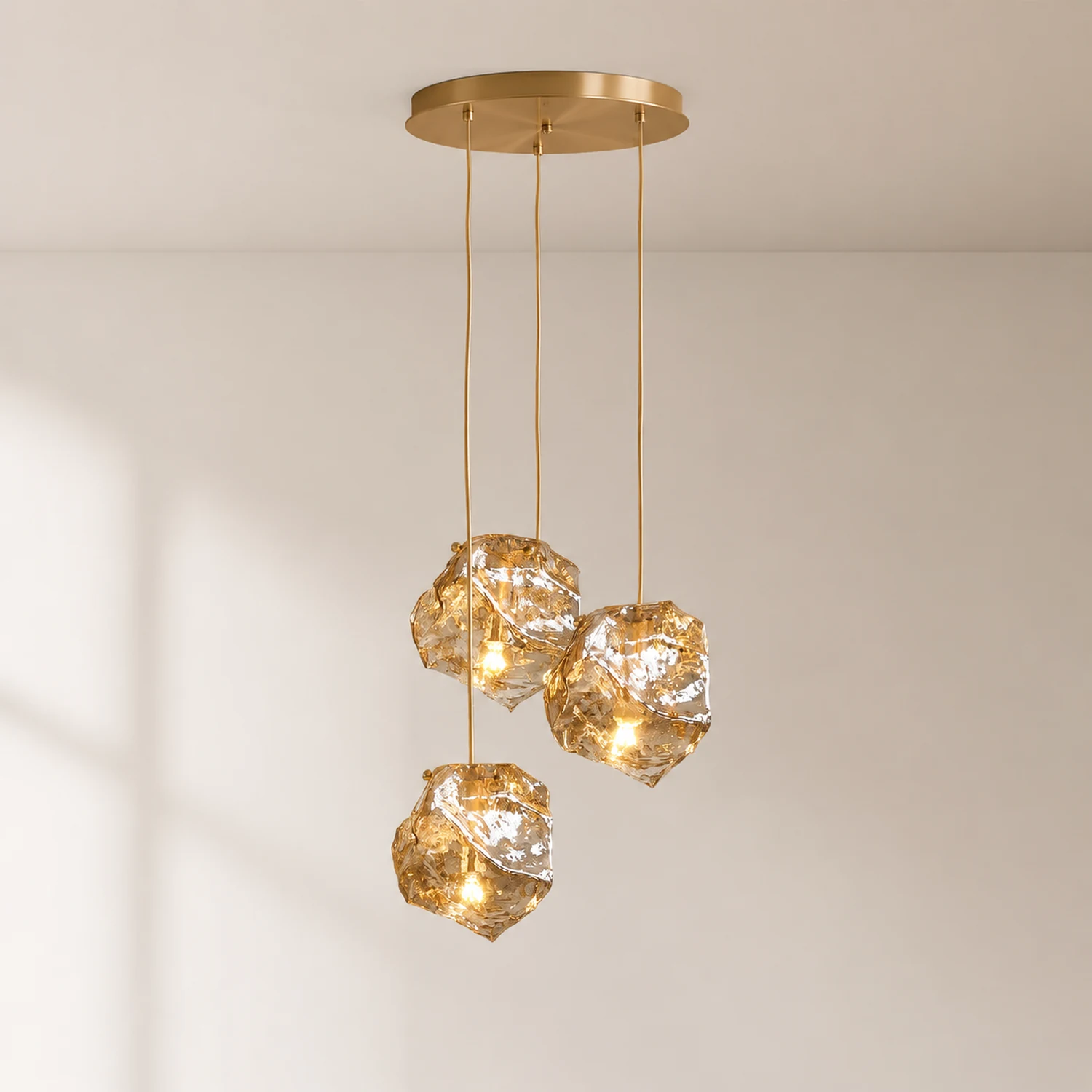 Illyria Ice Glass Pendant Lamp - Lumpaz