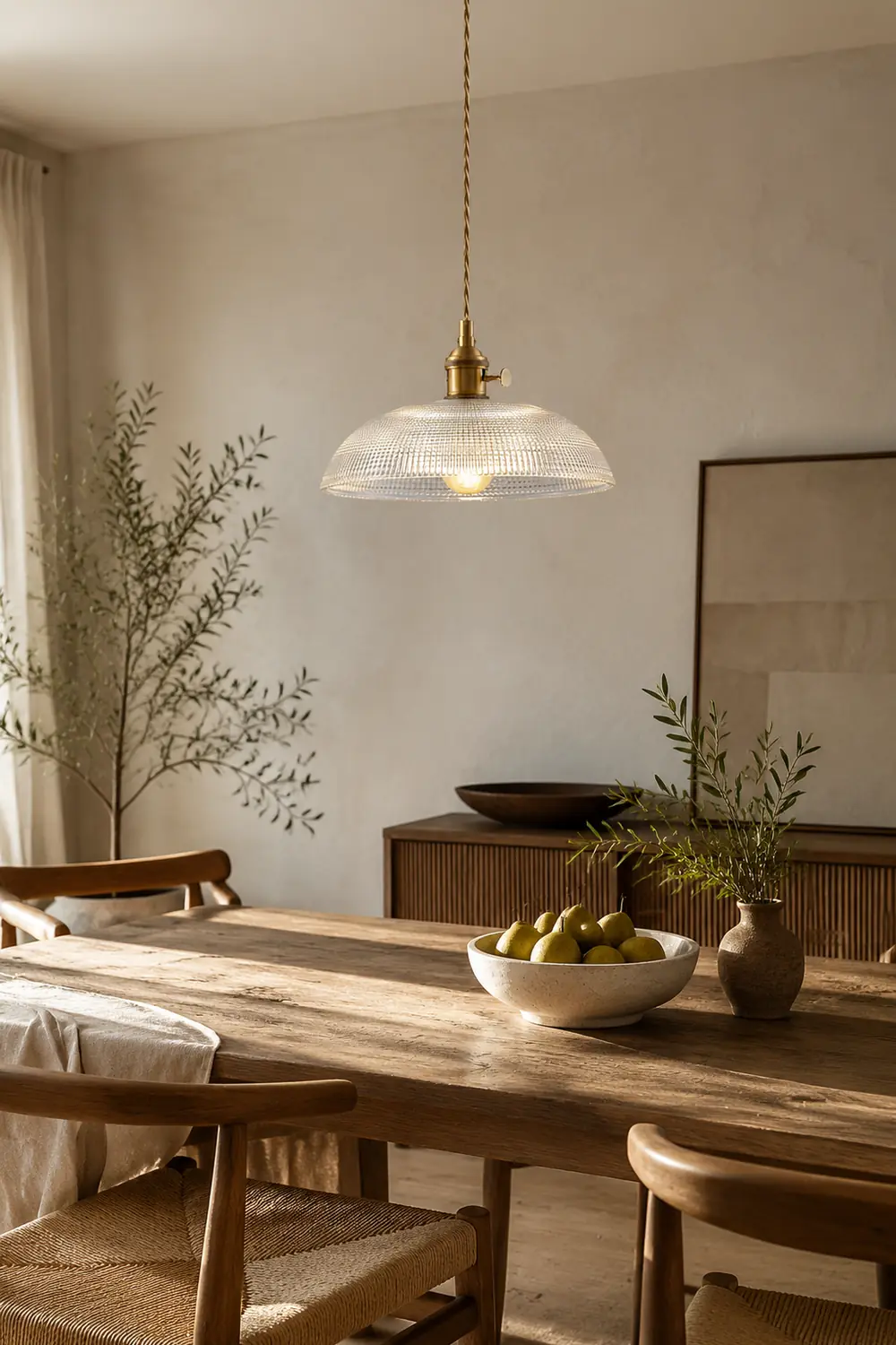 Ribbed Spiral Pendant Light - Lumpaz