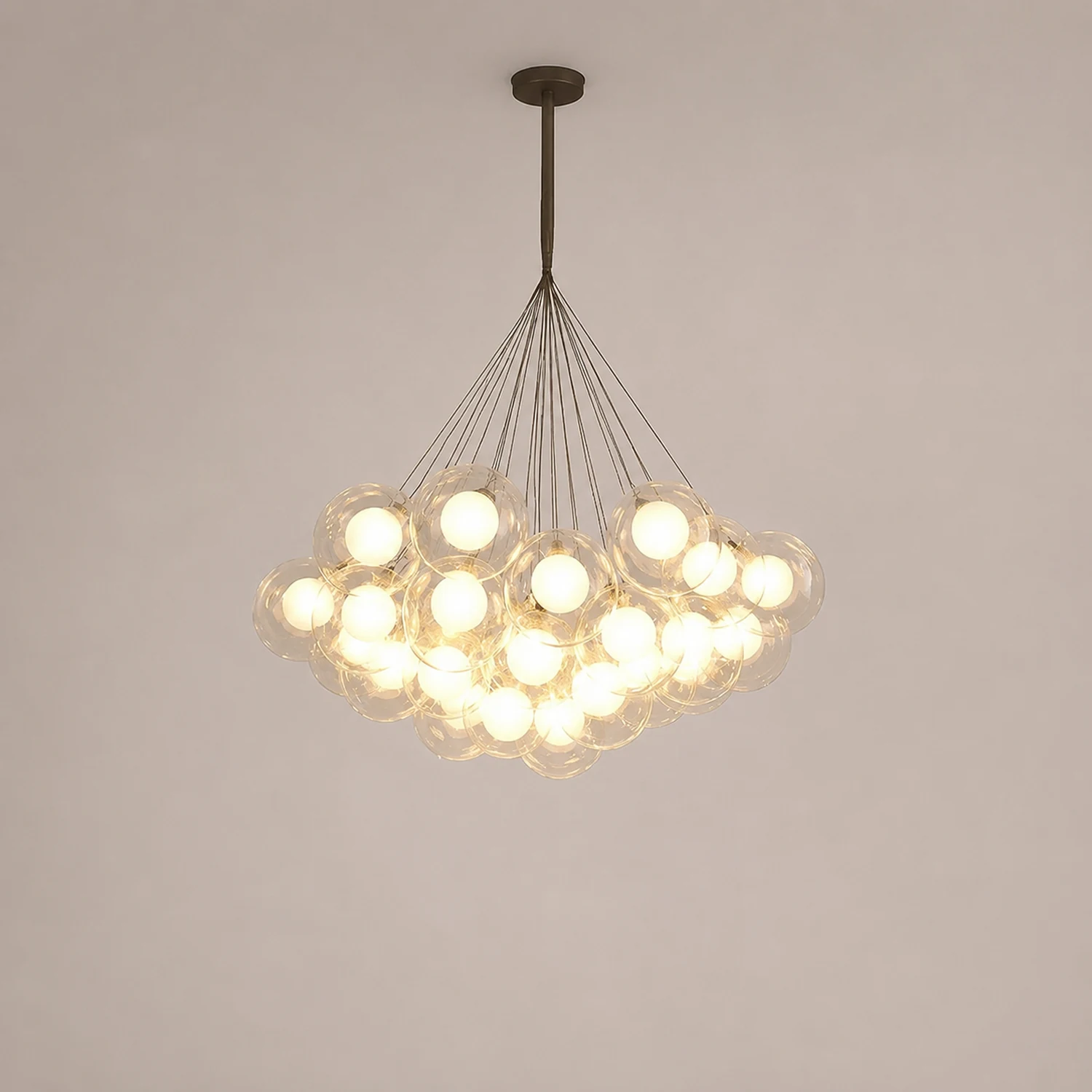 Valentina Modern Bubble Acylic Pendant Light, 5 Style - Lumpaz