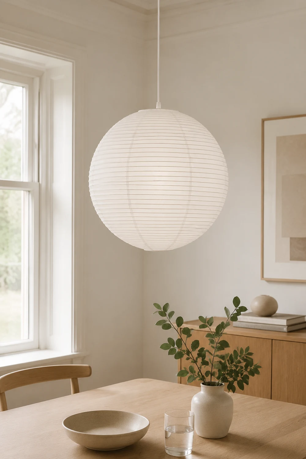 Washi Paper A Pendant Lamp - Lumpaz