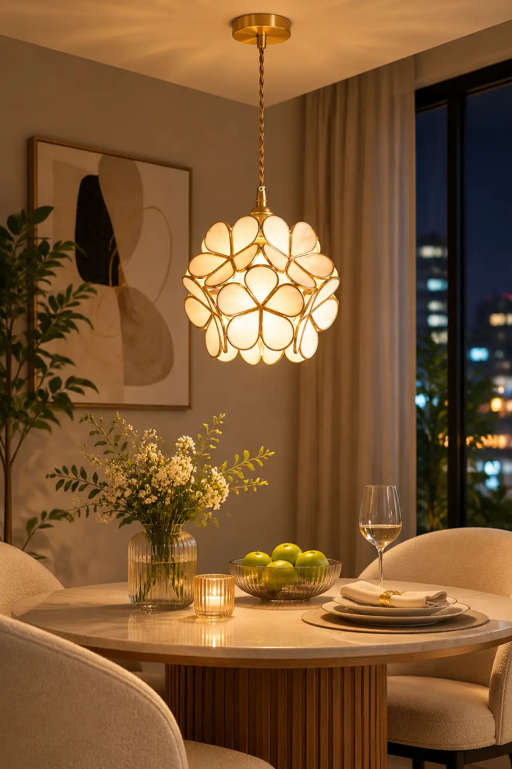 Glass Petal Pendant Light - Lumpaz