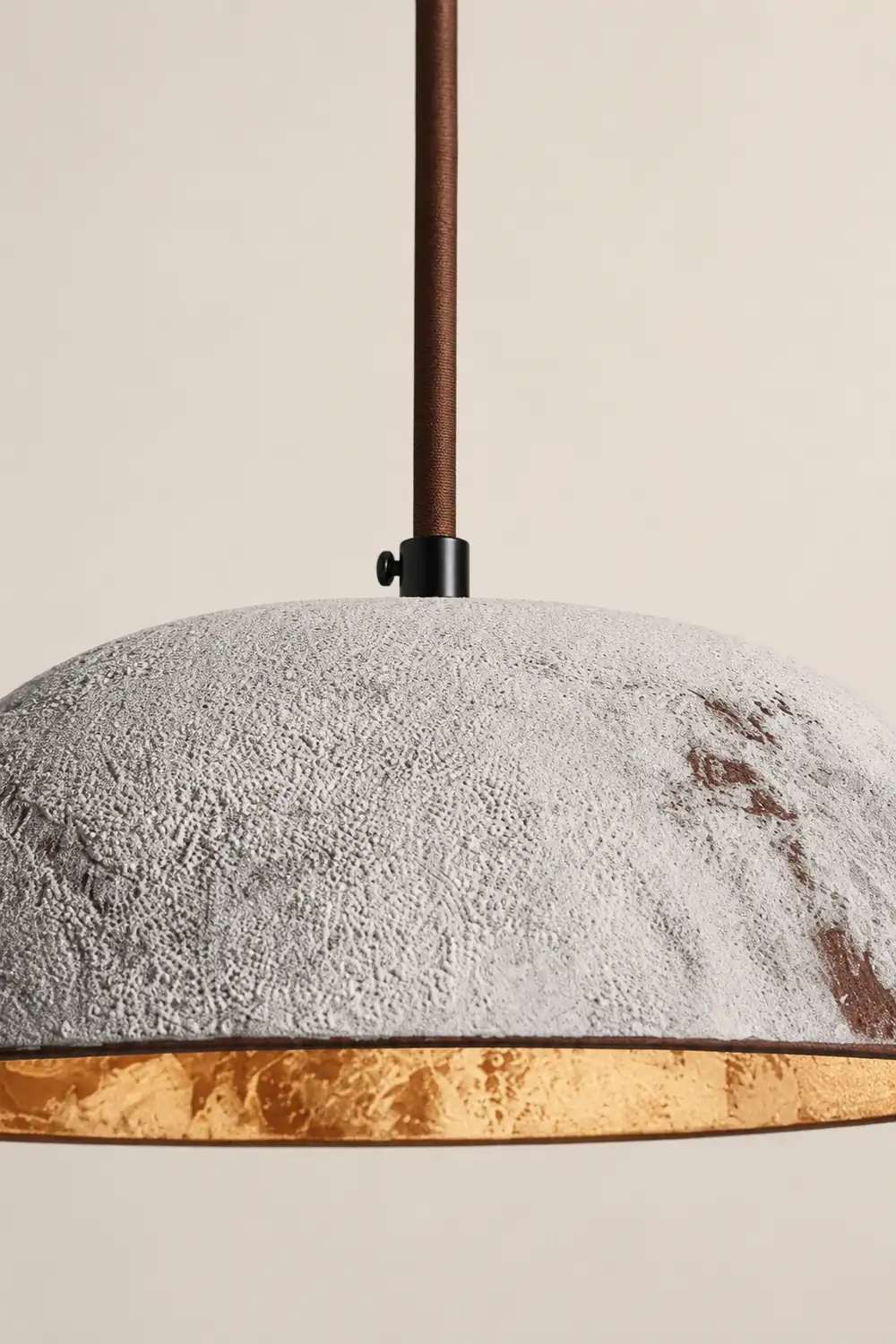Half Dome Vintage Ceramic Pendant Lamp - Lumpaz