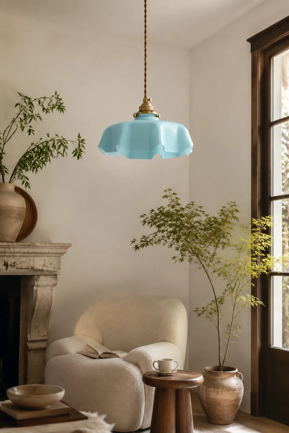 French Flower Pendant Light - Lumpaz