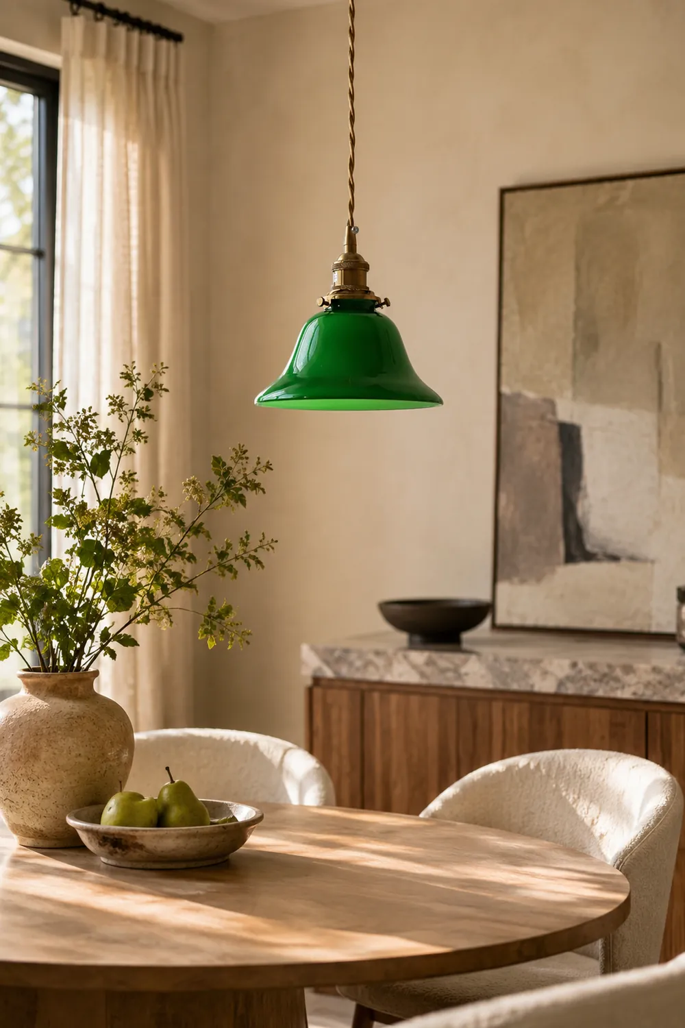 Green Bell Pendant Light - Lumpaz