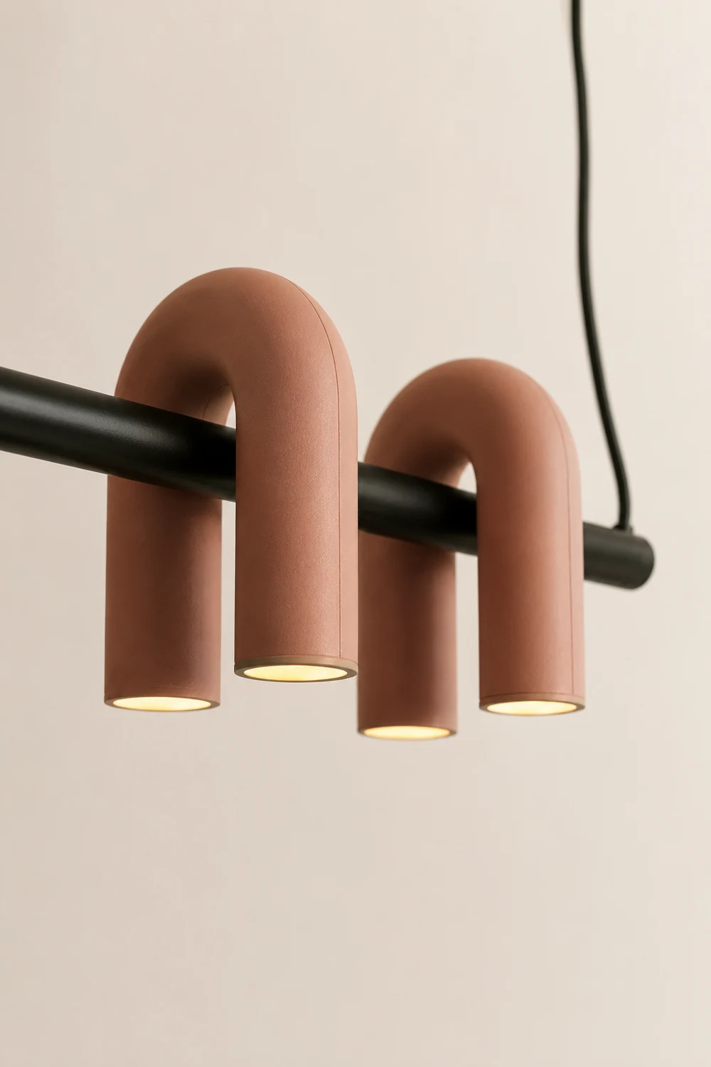 Felix Modern Pendant Light Linear with 3 U-Shaped Light - Lumpaz