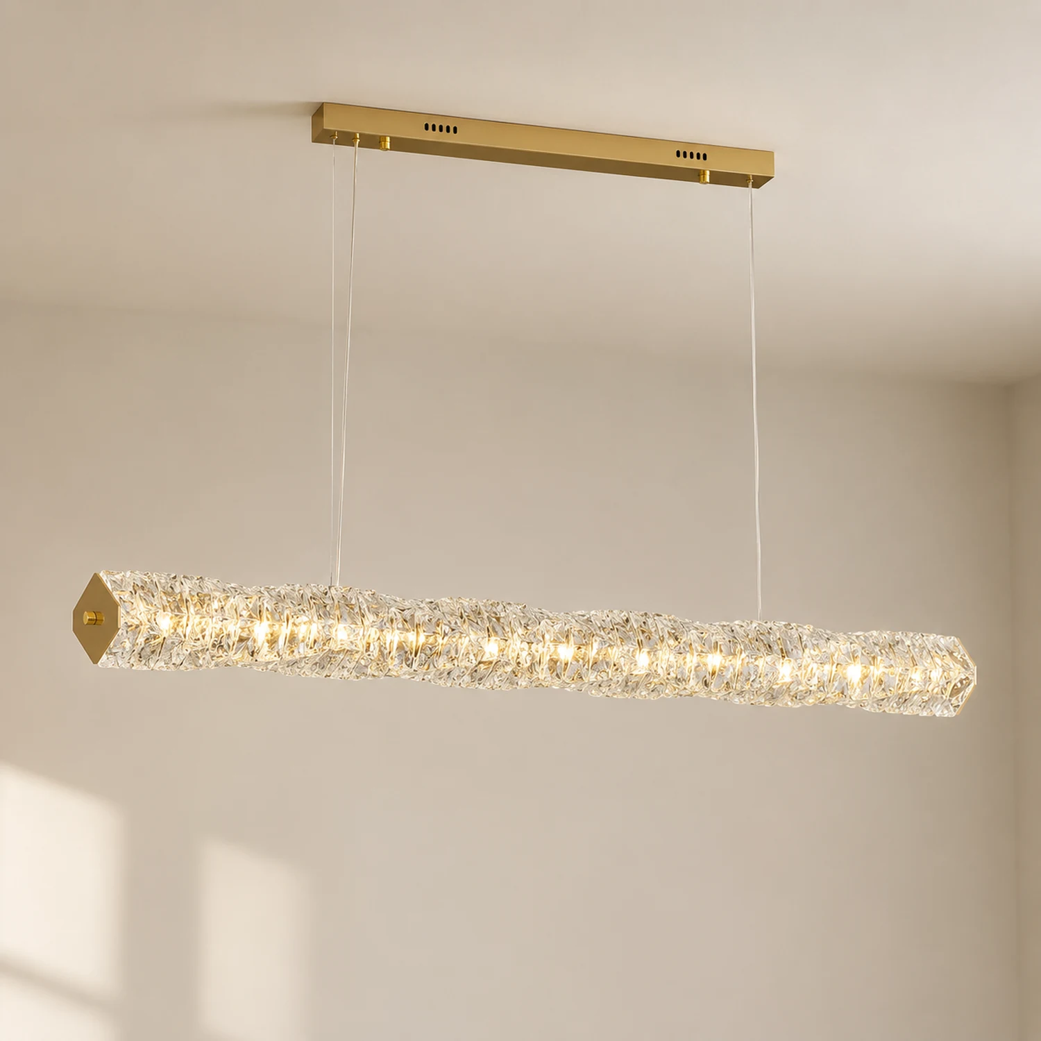 Long Crystal Pendant Lamp - Lumpaz