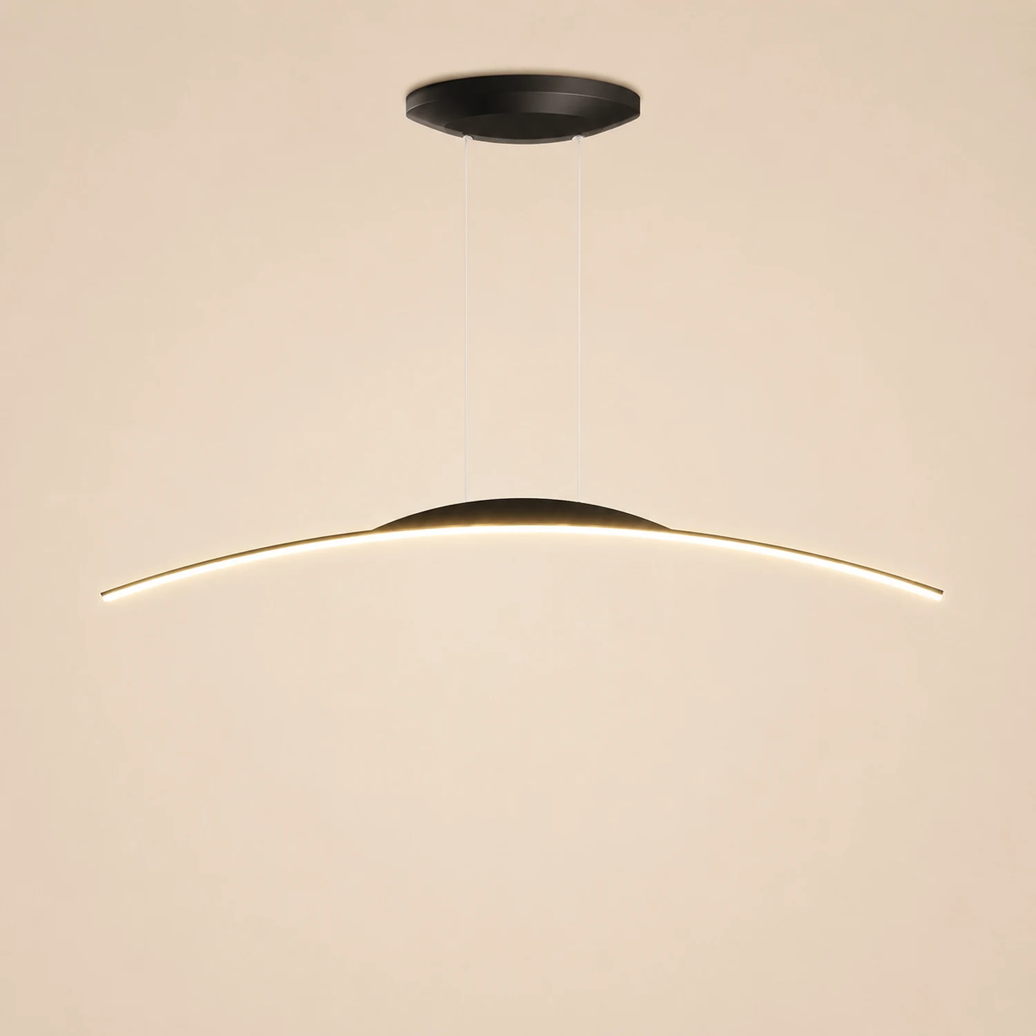 Minimalist Linear Metal Remote Control Pendant Light - Lumpaz