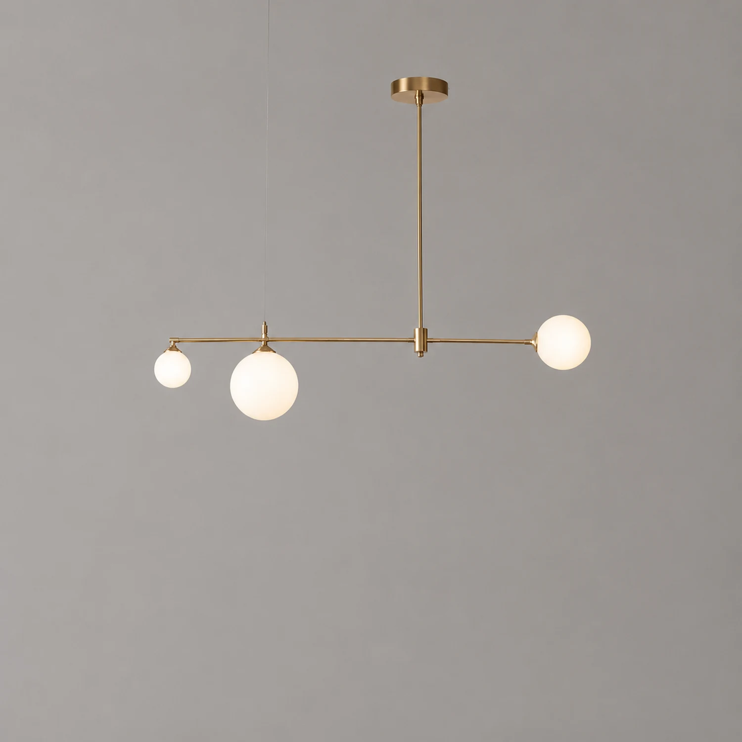 Valentina Modern Bubble Copper Pendant Light, Gold - Lumpaz