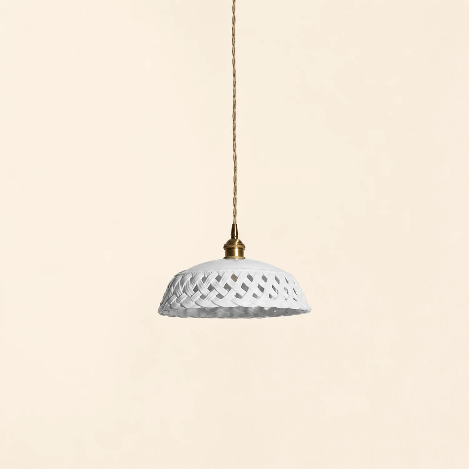 Openwork Ceramic Pendant Lamp - Lumpaz
