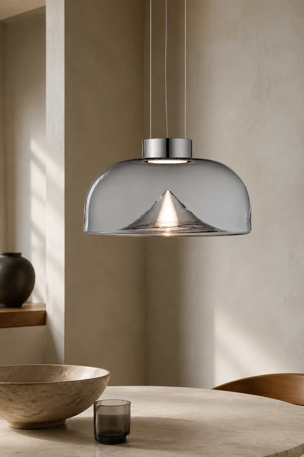 Herbert Modern Mountain Glass Pendant Light - Lumpaz
