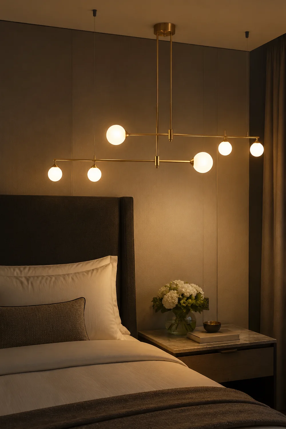 Valentina Modern Bubble Copper Pendant Light, Gold - Lumpaz
