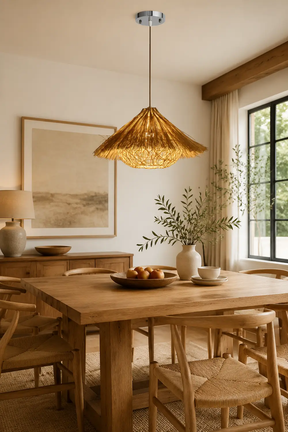 Muto Hand-Woven Rattan Modelling Pendant Light - Lumpaz