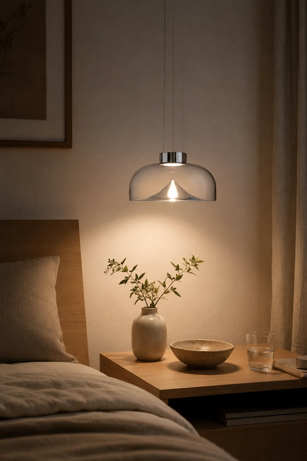 Herbert Modern Mountain Glass Pendant Light - Lumpaz