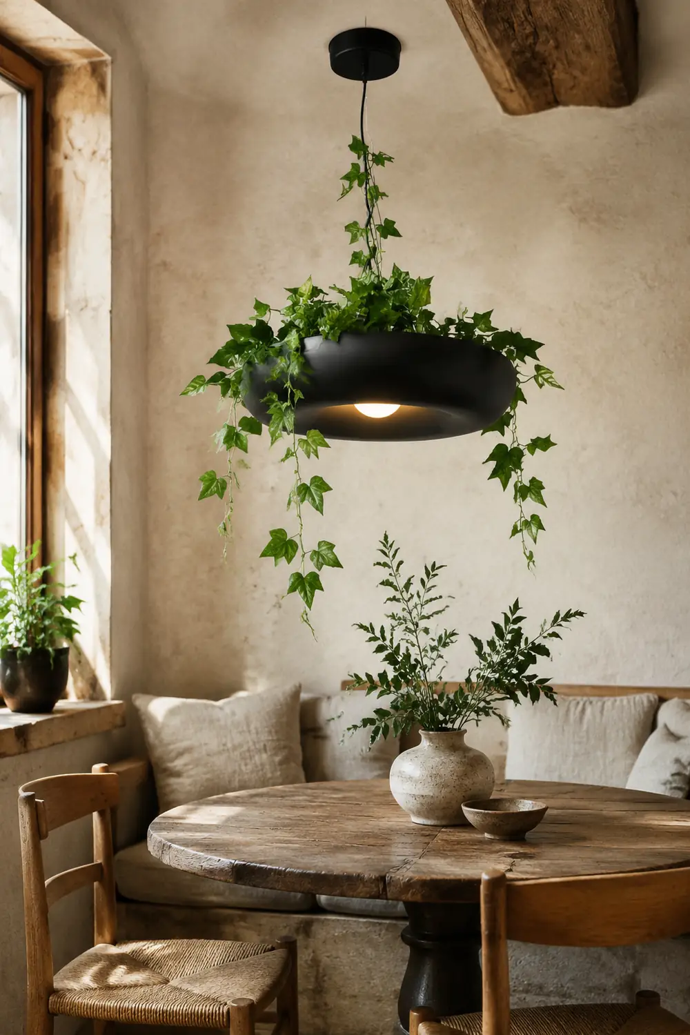 Nest Pendant Light Modern, Metal, Black/Green/White, Living Room - Lumpaz
