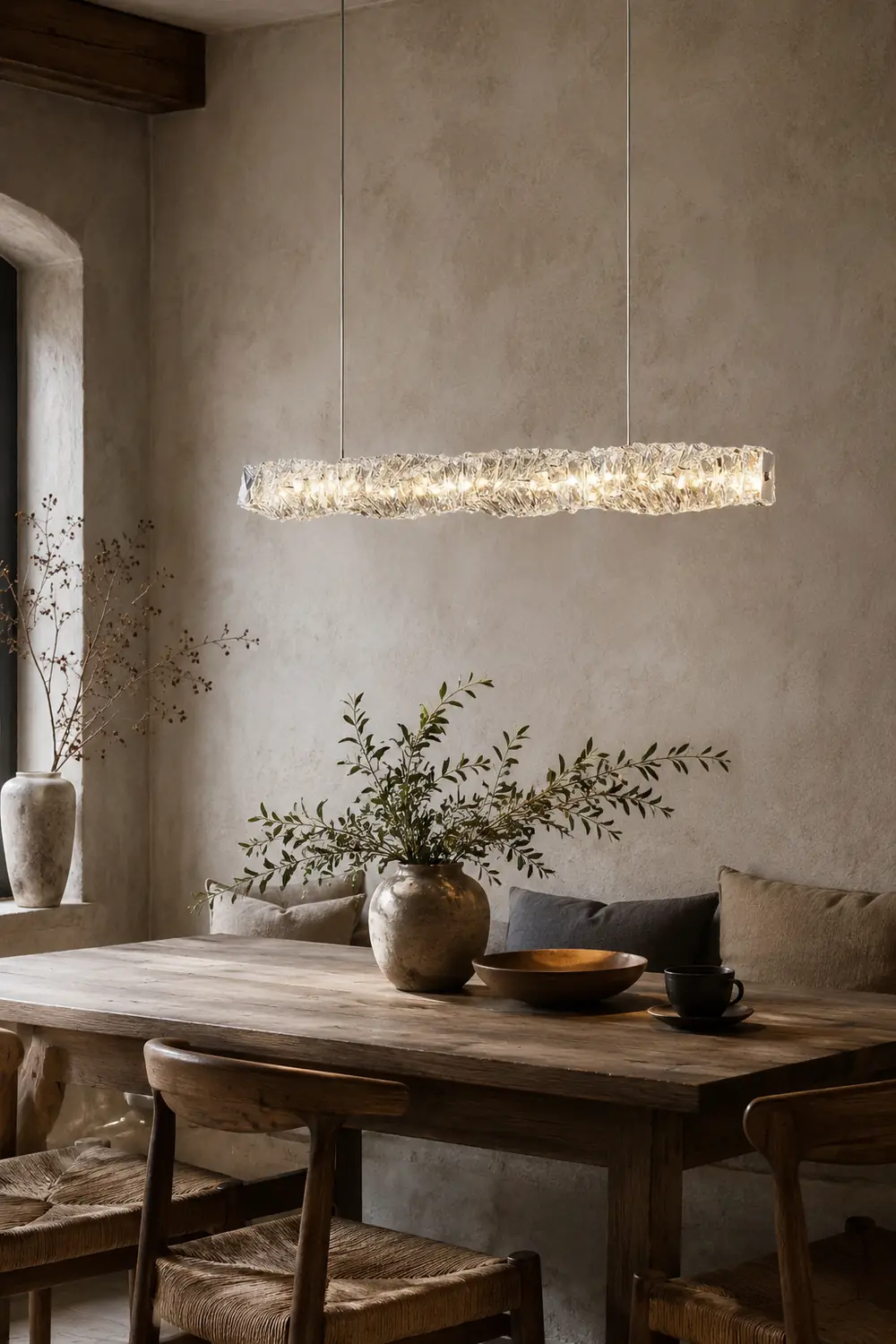 Long Crystal Pendant Lamp - Lumpaz