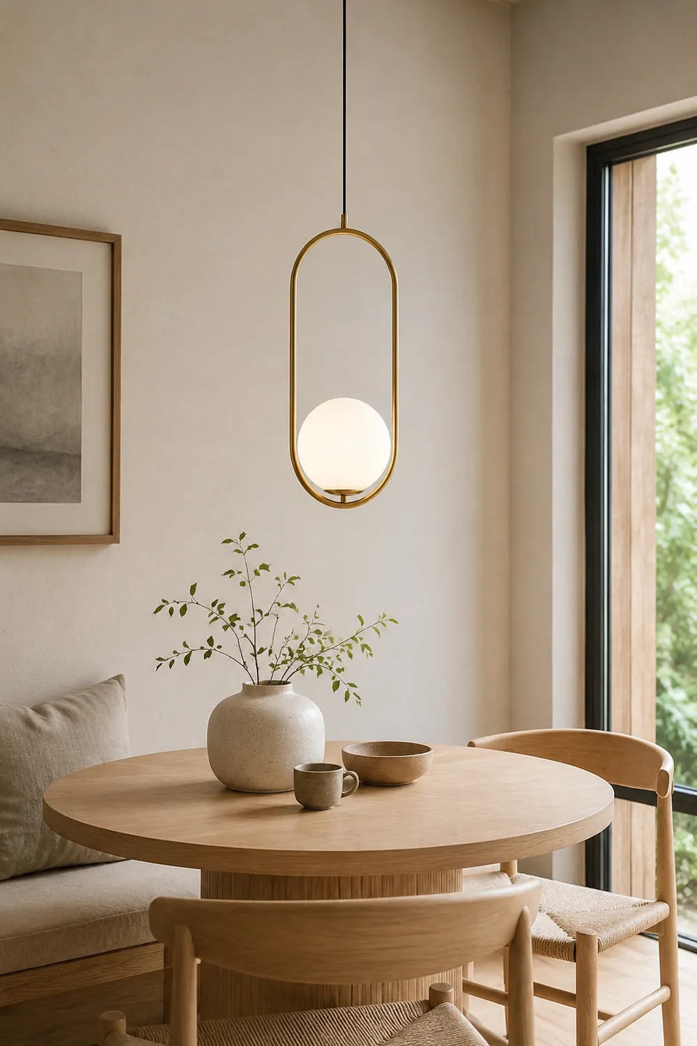 Valentina Globe Pendant Light, Gold/Black - Lumpaz
