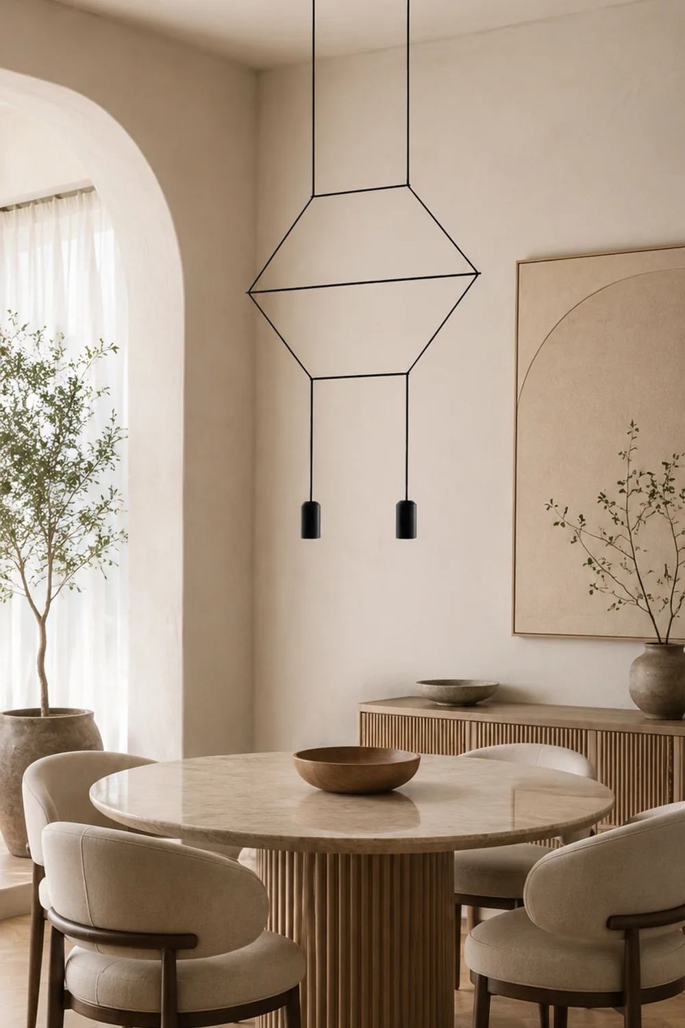 Line Art Pendant Light - Lumpaz