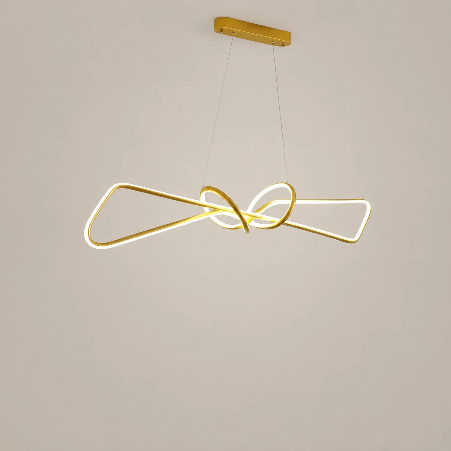 Bouvet Minimalist Geometric Metal Adjustable Pendant Light - Lumpaz